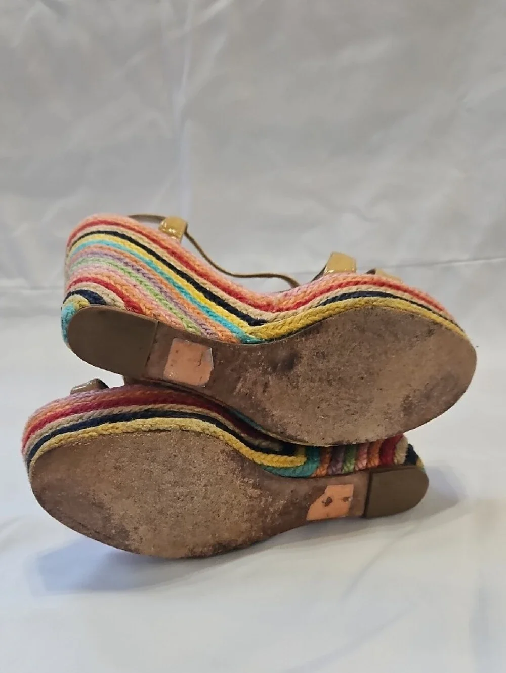 Kate Spade New York Lindsay Rainbow Espadrille Wedge Sandals